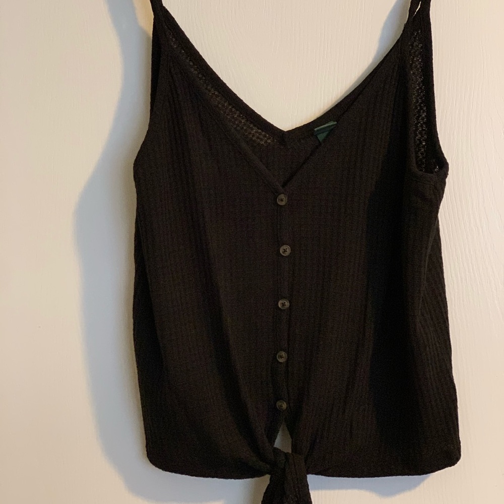 Black tank top